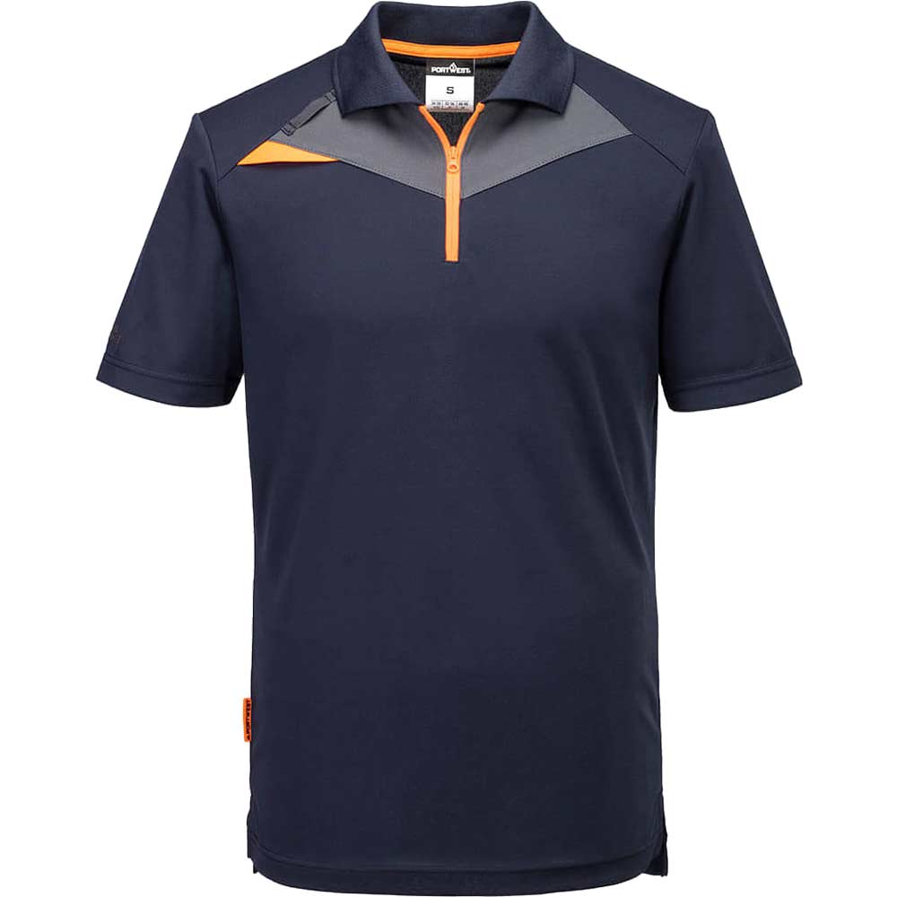 Portwest DX4 Short Sleeve Polo Shirt Dark Navy L