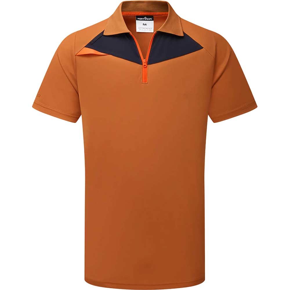 Portwest DX4 Short Sleeve Polo Shirt Rust M