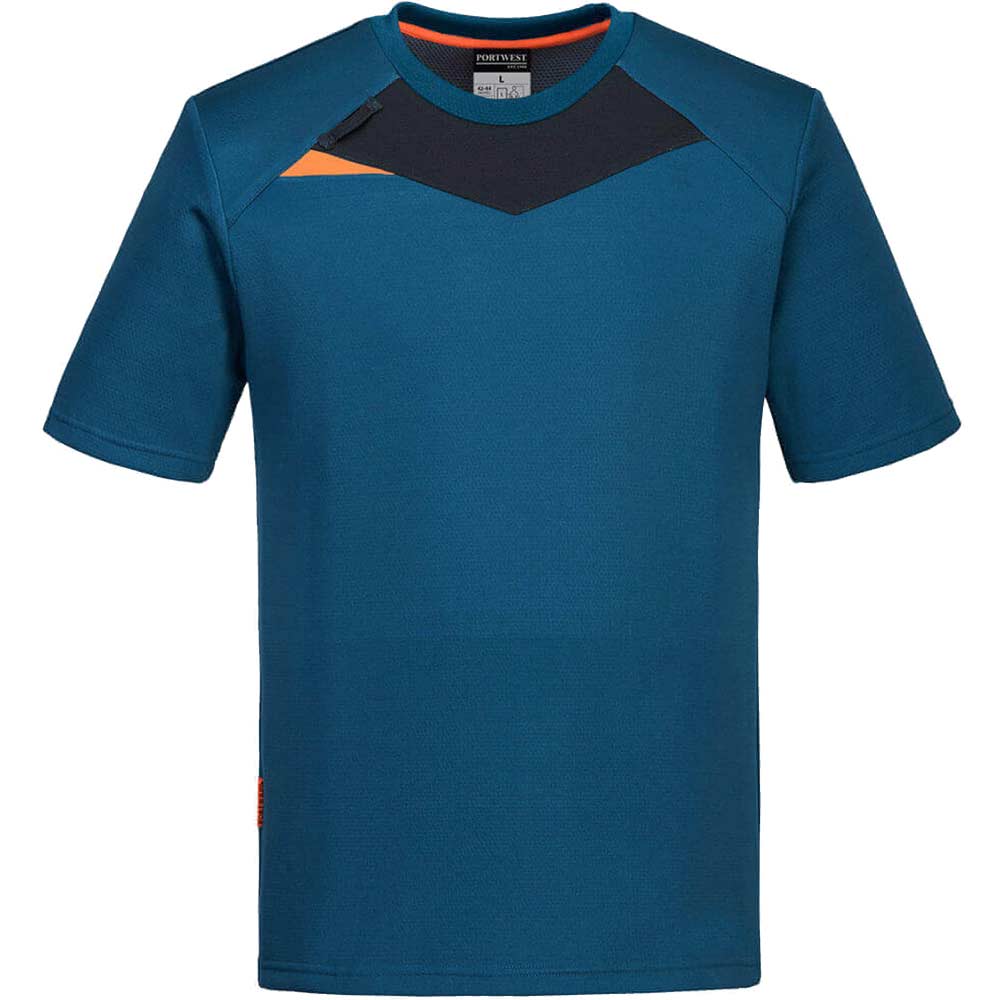 Portwest DX4 Short Sleeve T Shirt Metro Blue M