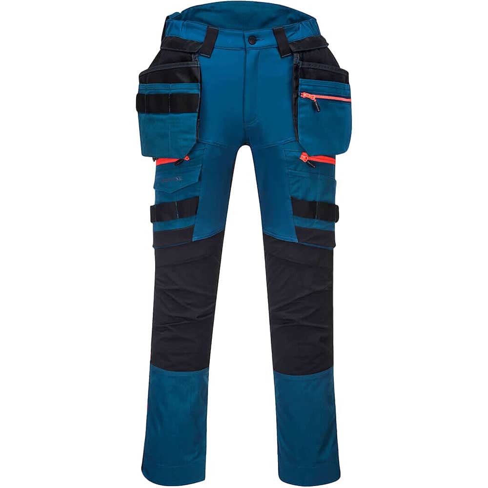 Portwest DX4 Womens Detachable Holster Pocket Trousers Metro Blue 34" 31