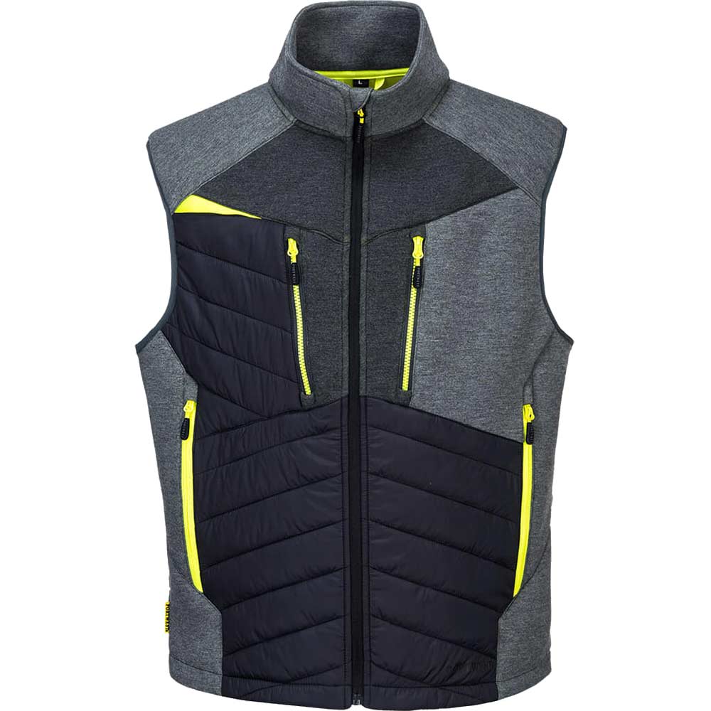 Image of Portwest DX4 Mens Hybrid Baffle Gilet Metal Grey L