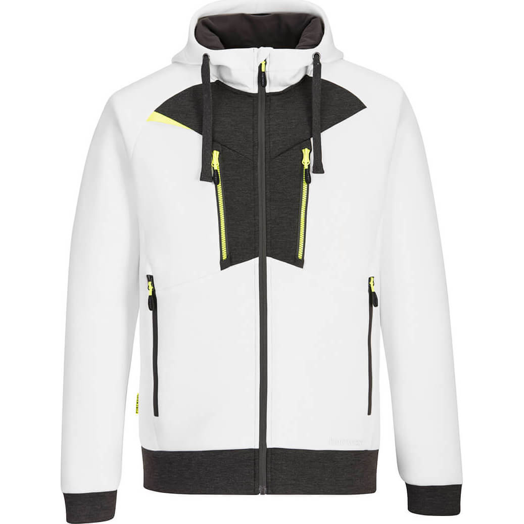 Image of Portwest DX4 Mens Zipped Hoodie White L