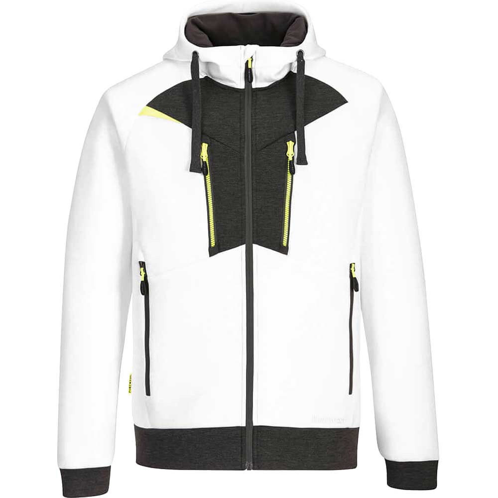 Portwest DX4 Mens Zipped Hoodie White L