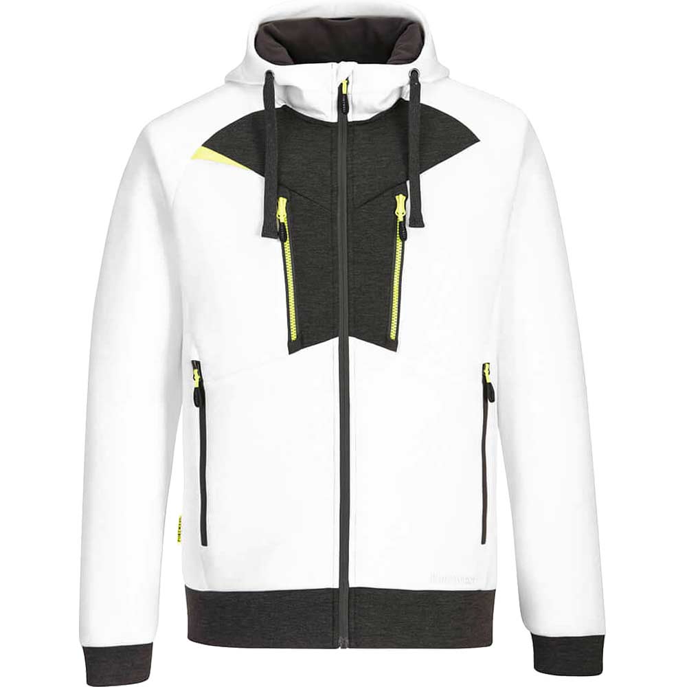 Image of Portwest DX4 Mens Zipped Hoodie White S