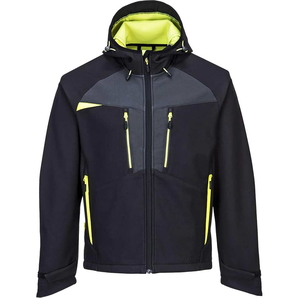 Portwest DX4 Mens Softshell Jacket Black 2XL