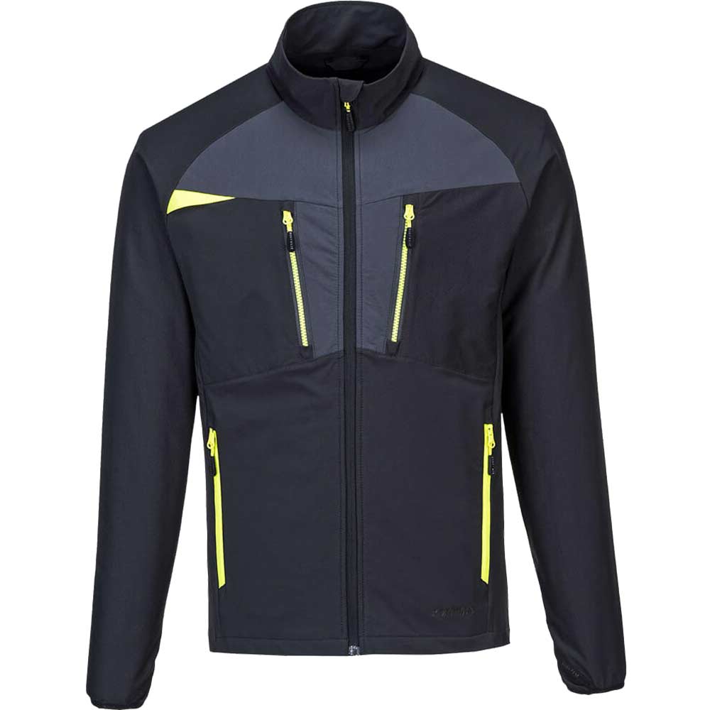 Portwest DX4 Mens Zip Pocket Baselayer Top Black S