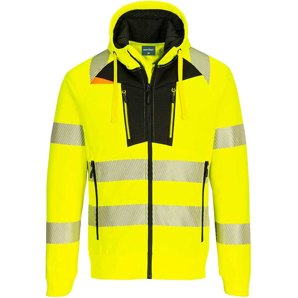 Portwest DX4 Hi Vis Hoodie Yellow / Black 5XL