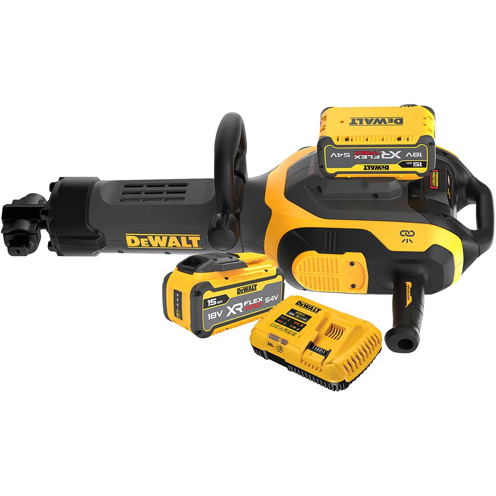 DeWalt DCH966 54v XR FlexVolt Cordless Brushless Demolition Hammer Breaker 2 x 15ah Li-ion Battery Charger Case
