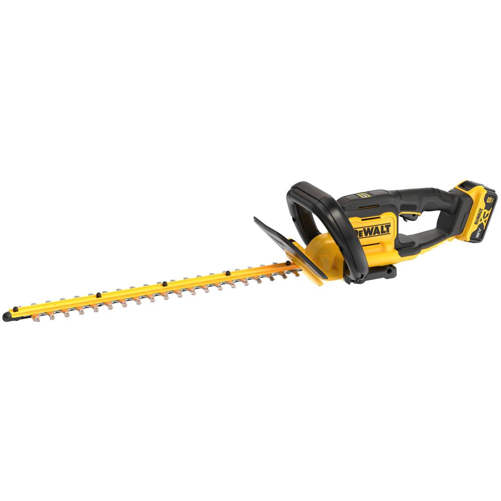 Dewalt Dcmht562 18v Xr Cordless Hedge Trimmer 550mm 1 X 5ah Li-ion Battery Charger