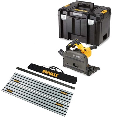 DeWalt DCS520 54v XR Cordless FlexVolt Plunge Saw and Guide Rails Kit