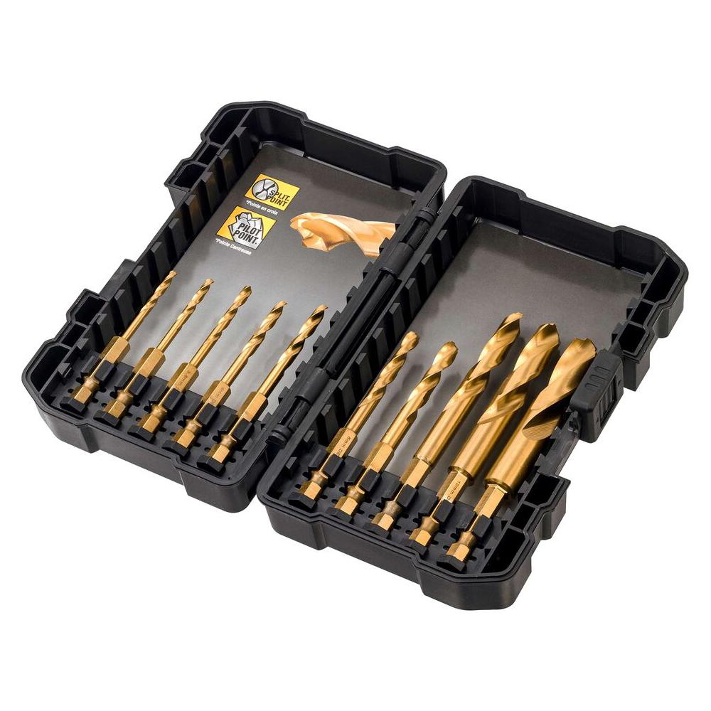 DeWalt 10 Piece Impact Drill Bit Set