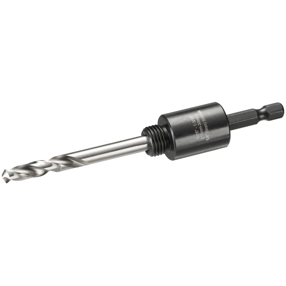 Dewalt 6.35mm Hex Shank Arbor and Pilot Drill Bit for 14mm - 30mm Hole Saws