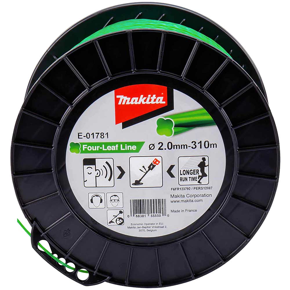 Makita Four Leaf Nylon Grass Trimmer Cord 2mm 310m
