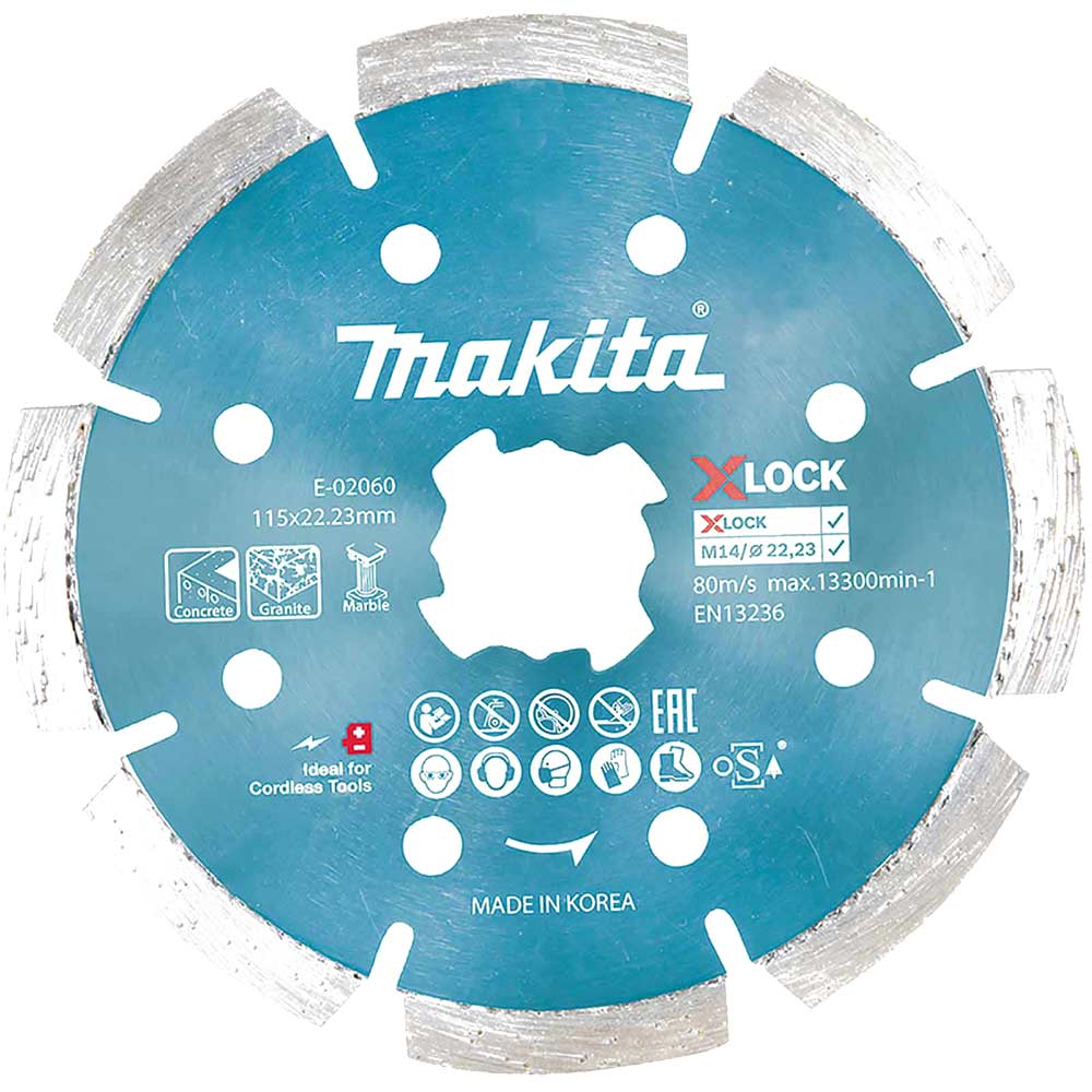 Image of Makita X Lock Diamond Cutting Disc 115mm