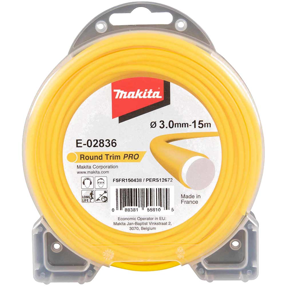 Click to view product details and reviews for Makita Heavy Duty Trim Pro Yellow Grass Trimmer Line 3mm 15m.