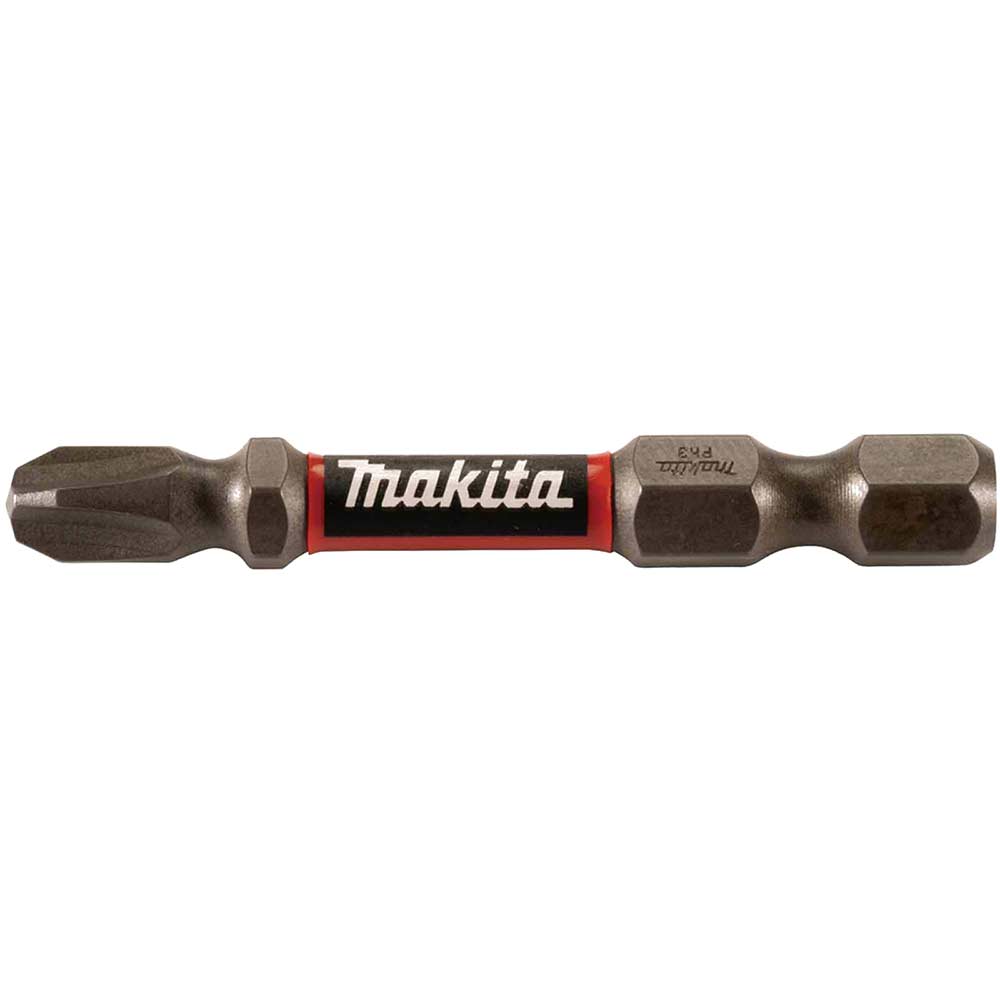 Image of Makita Impact Premier Double Torsion Philips Screwdriver Bits PH3 50mm Pack of 2