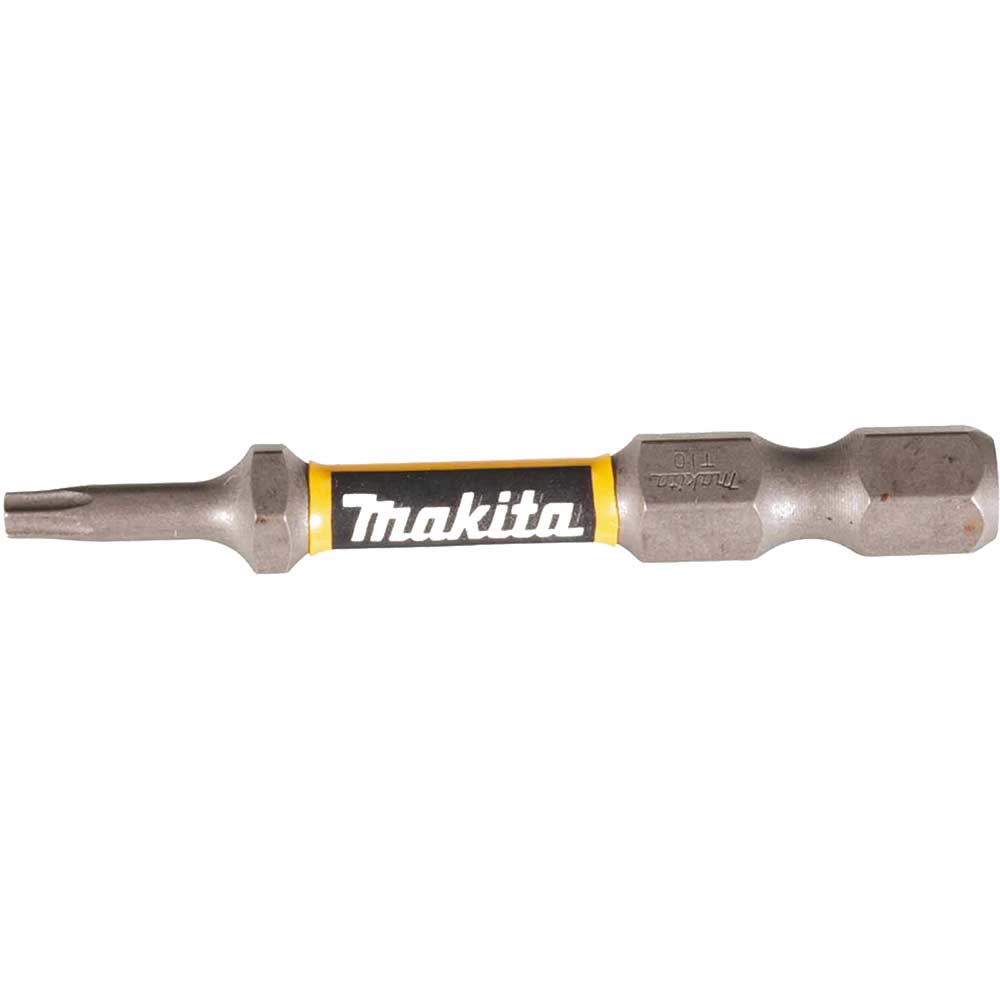Image of Makita Impact Premier Double Torsion Torx Screwdriver Bits T10 50mm Pack of 2