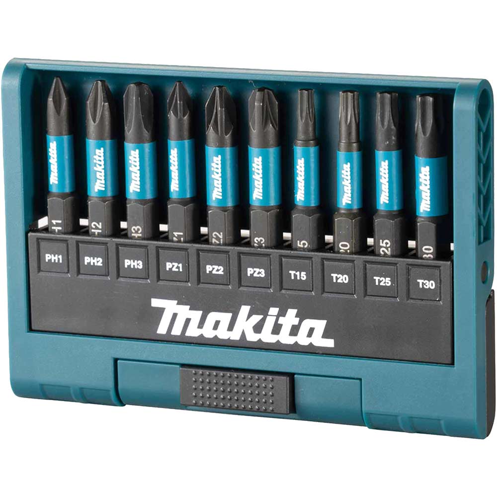 10 Piece Impact Black Screwdriver Bit Set