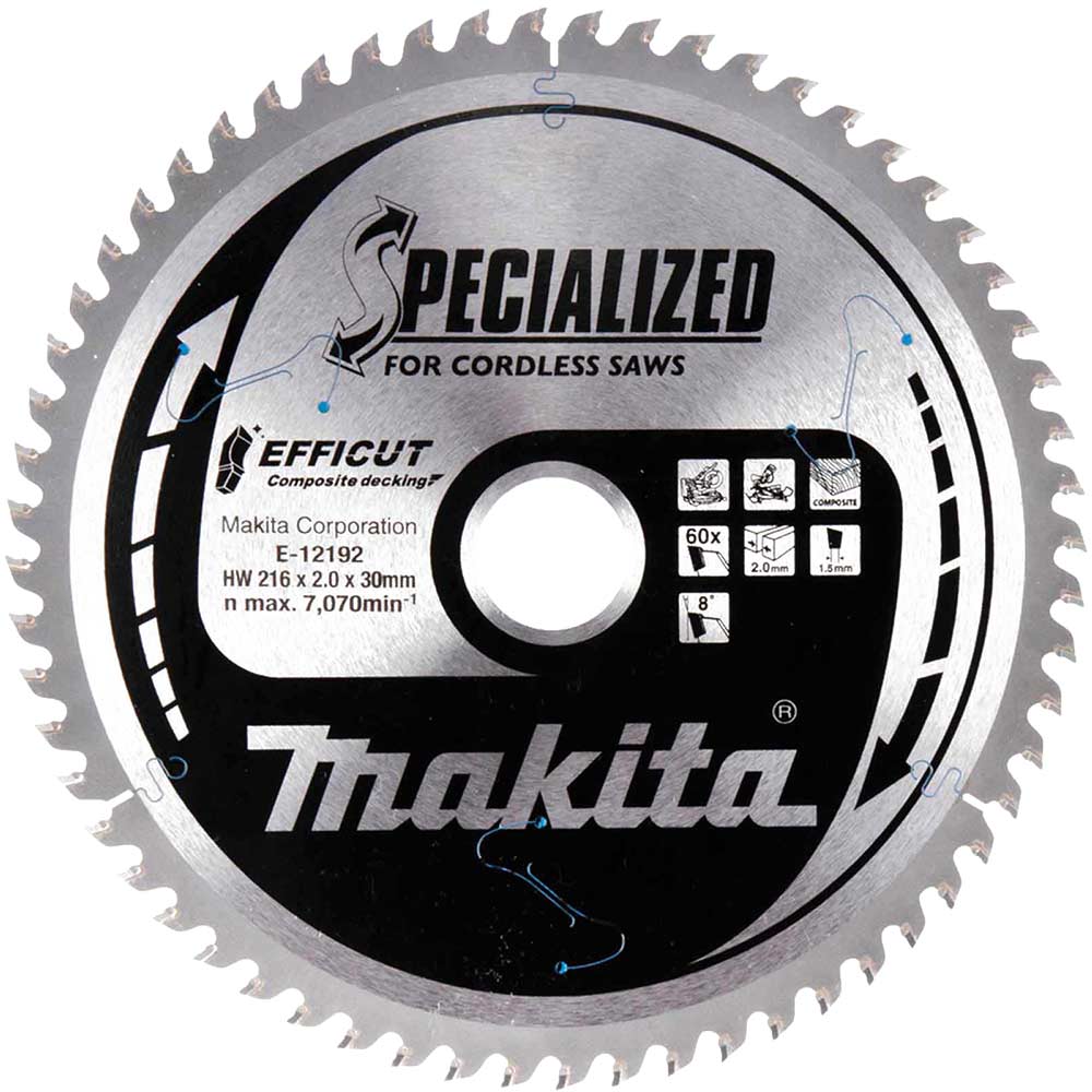 SPECIALIZED Efficut Circular Saw Blade for Composite Decking