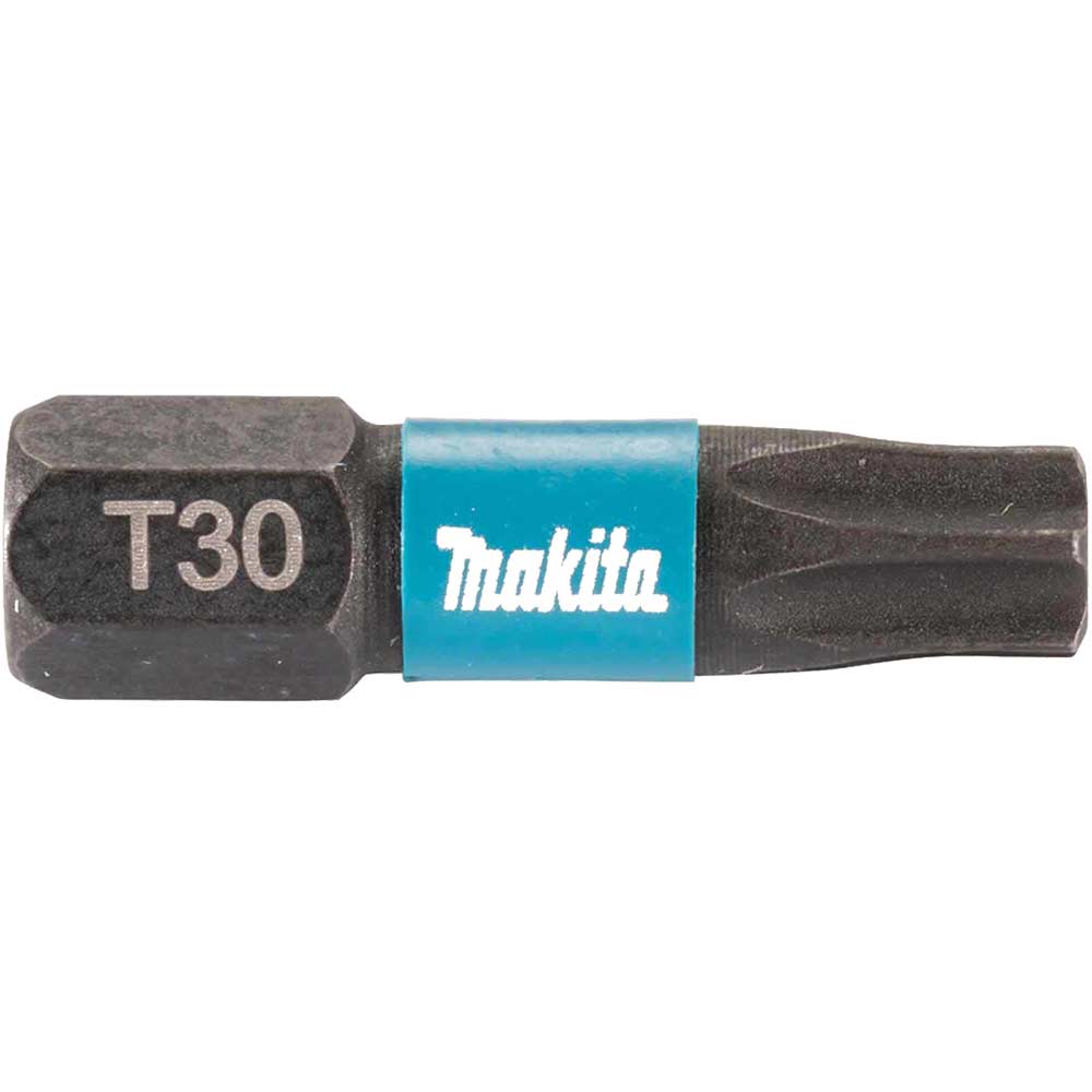 Makita Impact Black Torsion Torx Screwdriver Bits T30 25mm Pack of 25 in UK Specification
