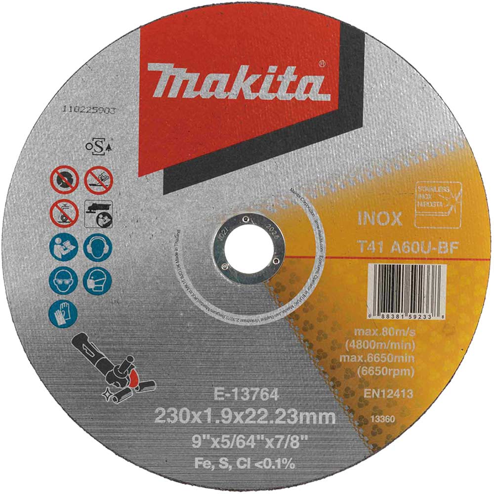 A60U Thin Stainless Steel Cutting Discs