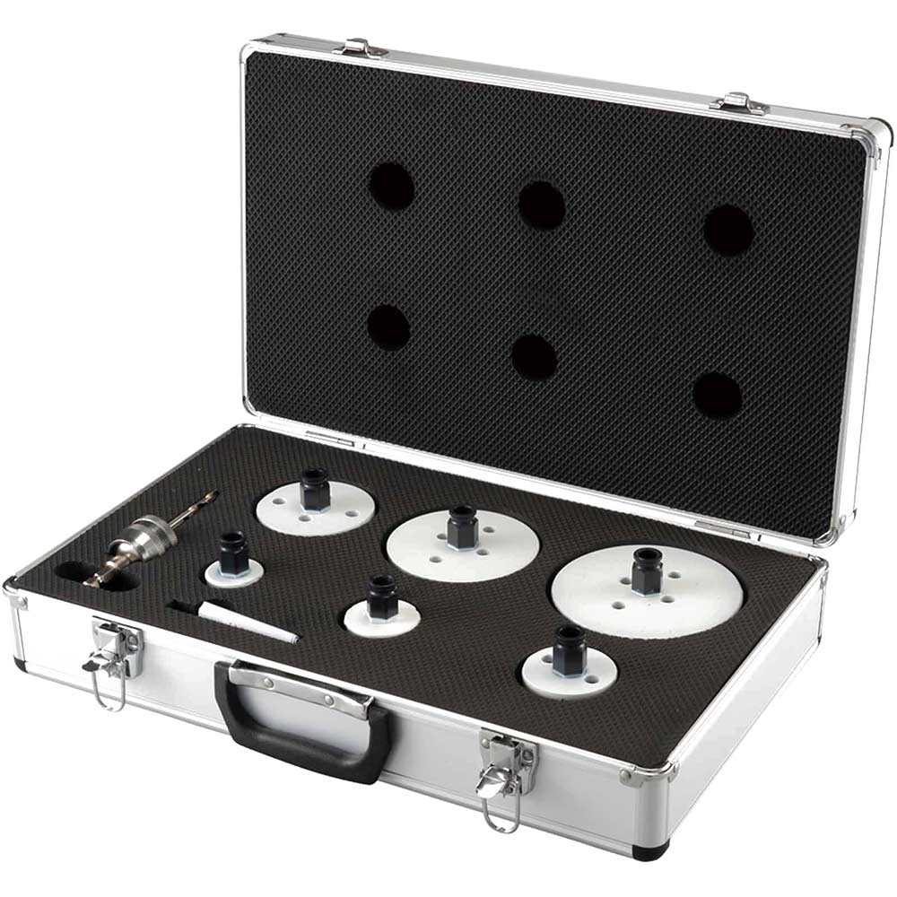 EzyChange 8 Piece Plumbers Bi Metal Hole Saw Set