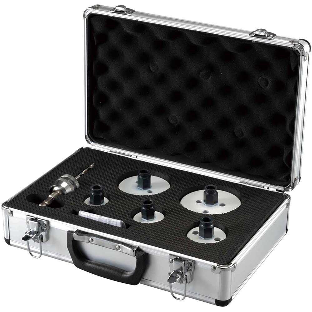 EzyChange 7 Piece Electricians Bi Metal Hole Saw Set