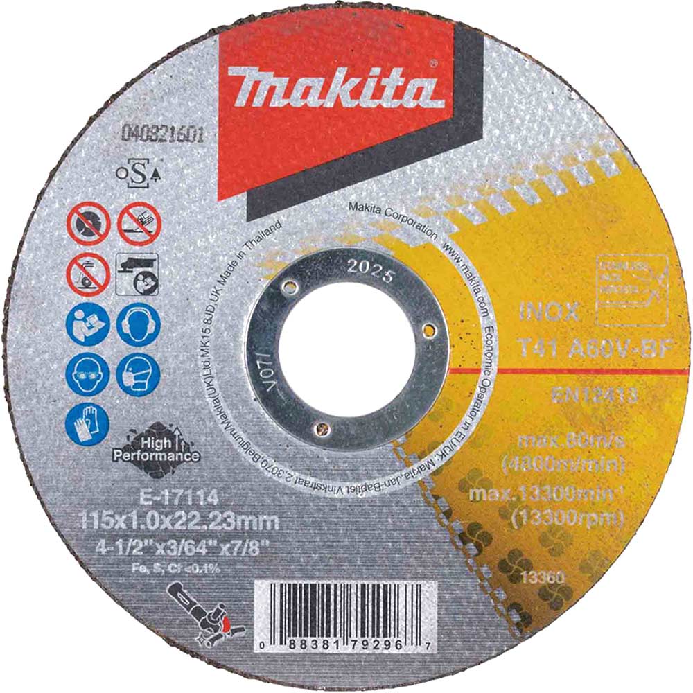 A60V Thin Stainless Steel Cutting Discs