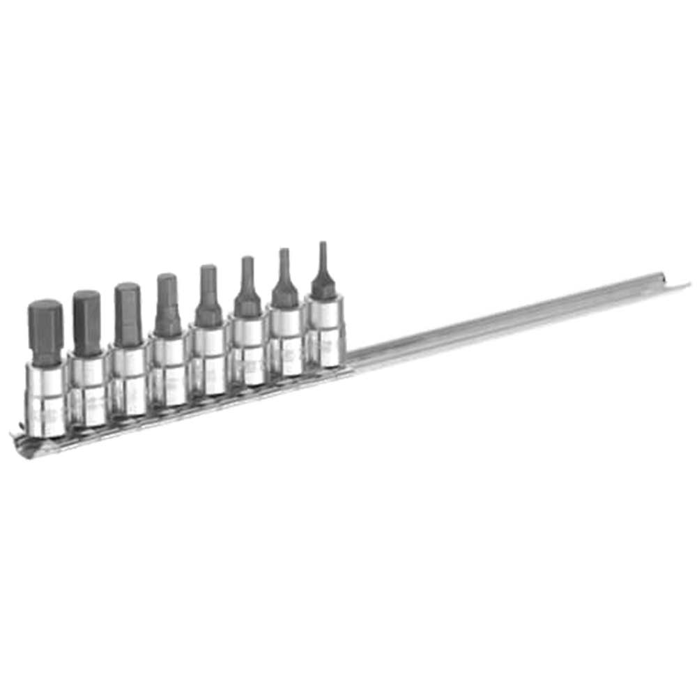 Expert by Facom 8 Piece 1/4" Drive Hex Socket Bit Set Metric 1/4