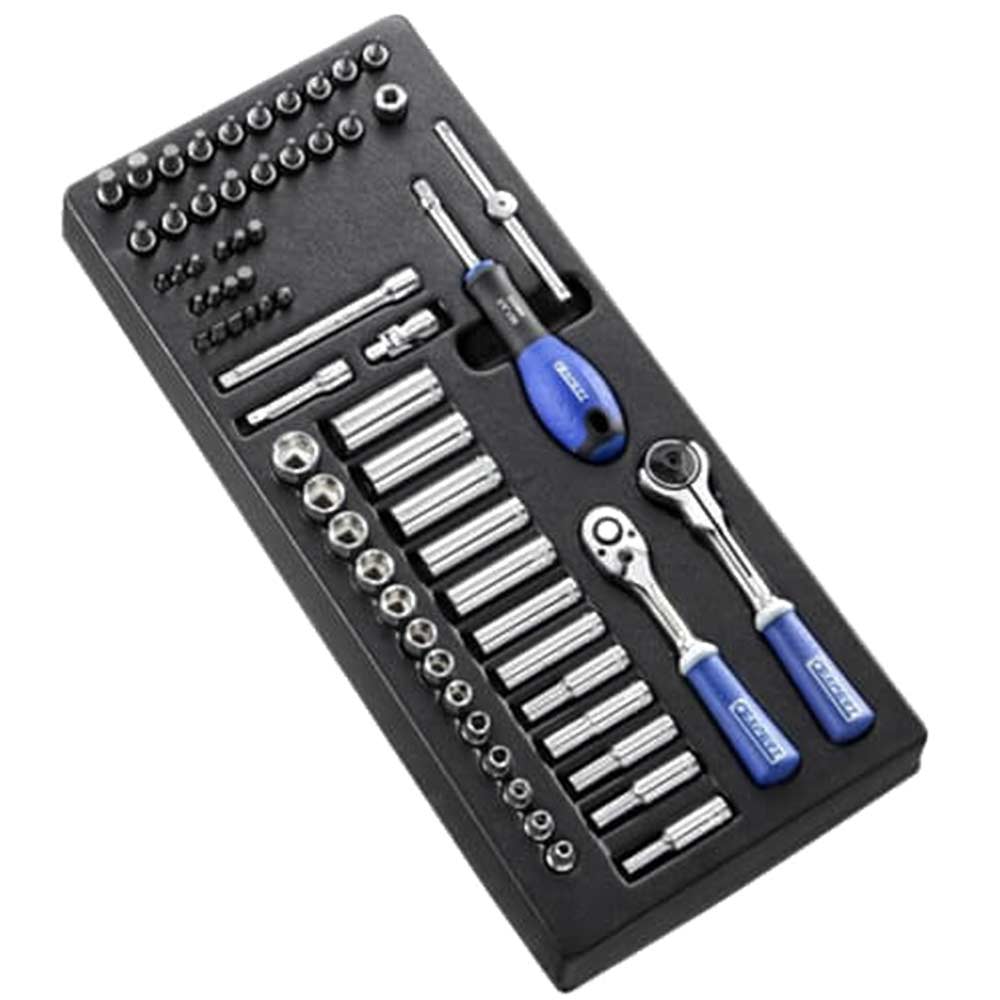 Expert by Facom 67 Piece 1/4" Drive Hex Socket Set Metric in Module Tray 1/4