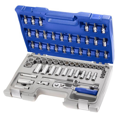 Image of Expert by Facom 61 Piece 3/8" Drive Hex and Bi Hex Socket and Socket Bit Set Metric 3/8"