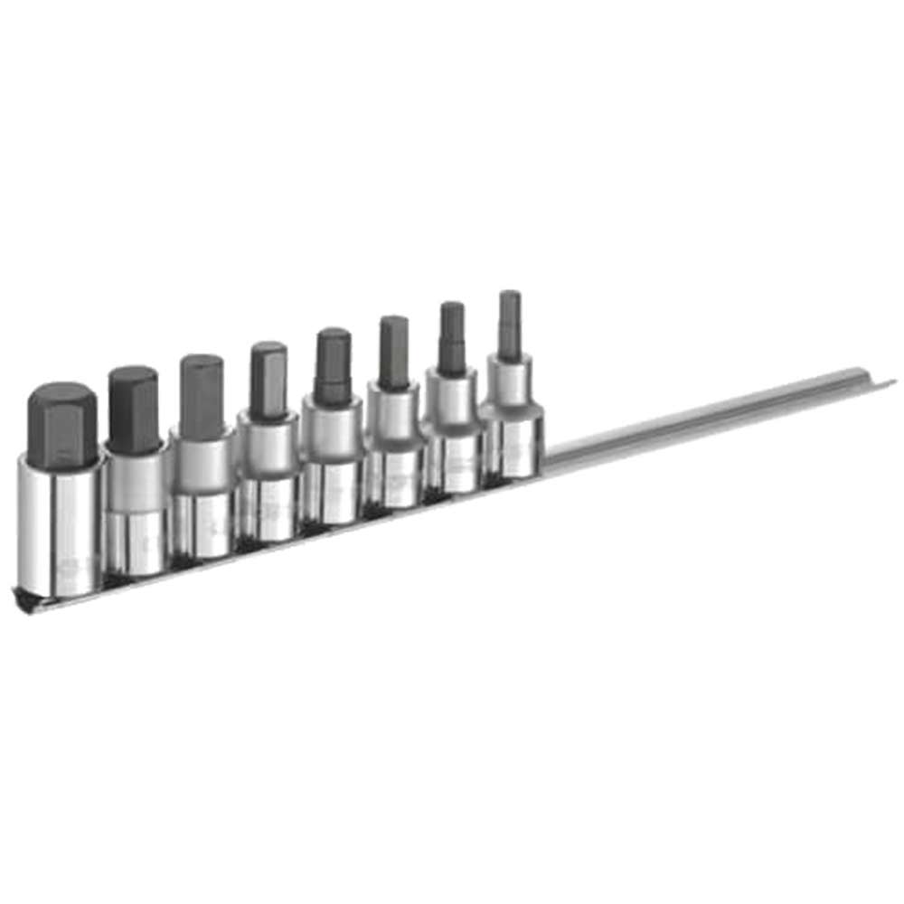 Expert by Facom 8 Piece 1/2" Drive Hex Socket Bit Set Metric 1/2