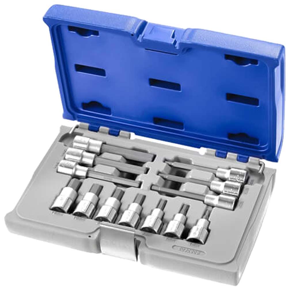 Expert by Facom 13 Piece 1/2" Drive Hex Socket Bit Set Metric 1/2