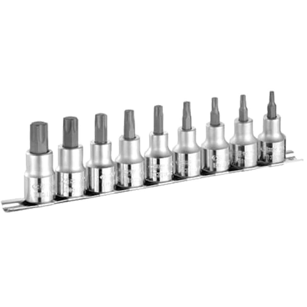 Expert by Facom 9 Piece 1/2" Drive Torx Socket Bit Set 1/2