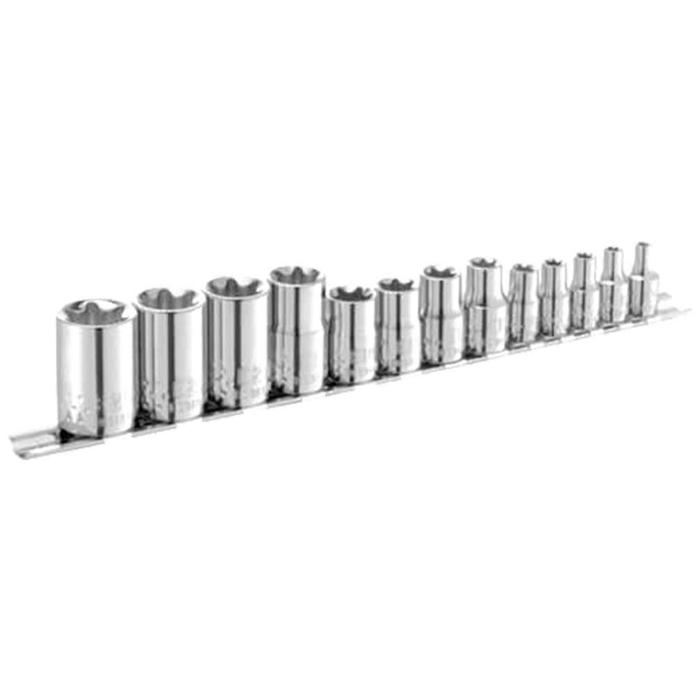 Expert by Facom 13 Piece Combination Drive Torx Socket Set Metric Combination