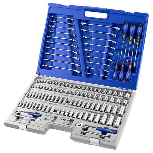 Image of Expert by Facom 126 Piece Combination Drive Socket and Spanner Set Metric and Imperial Combination