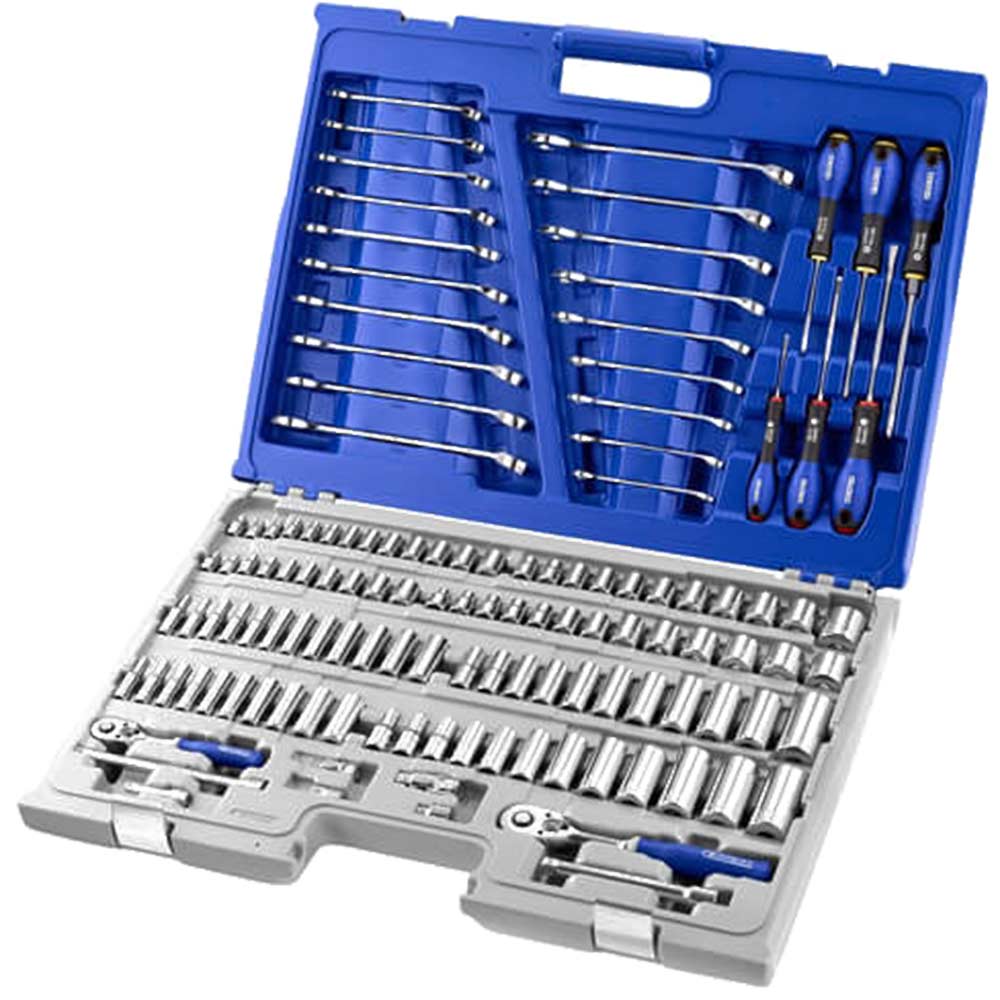 Image of Expert by Facom 126 Piece Combination Drive Socket and Spanner Set Metric and Imperial Combination