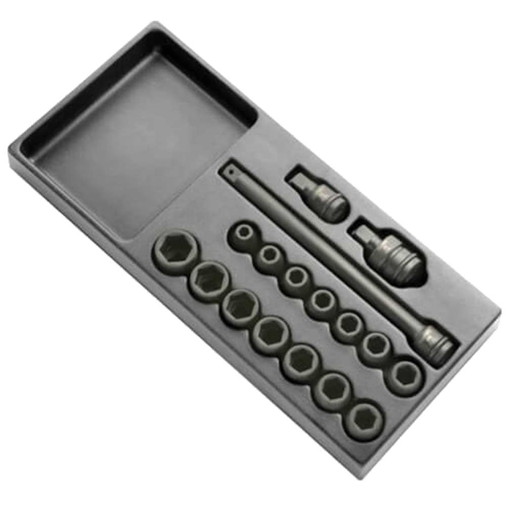 Expert by Facom 17 Piece 1/2" Drive Hex Impact Socket Set Metric in Module Tray 1/2