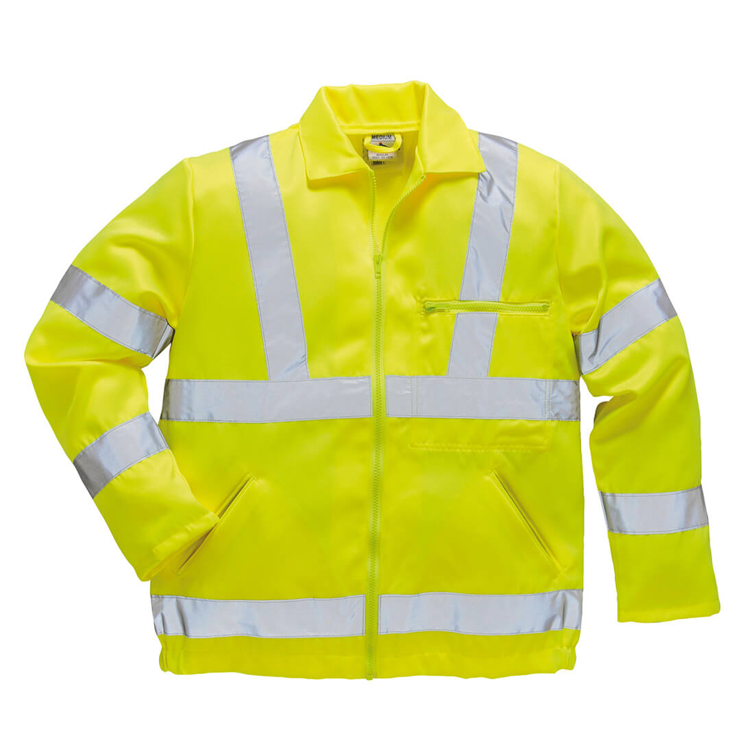 Image of Portwest Class 3 Hi Vis Polycotton Jacket Yellow 2XL