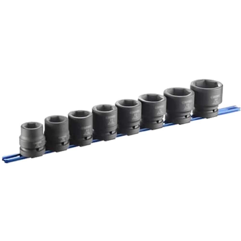 Photos - Bits / Sockets Expert by Facom 8 Piece 1" Drive Hex Impact Socket Set Metric 1" E041647 