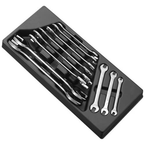 Image of Expert by Facom 11 Piece Open End Spanner Set in Module Tray