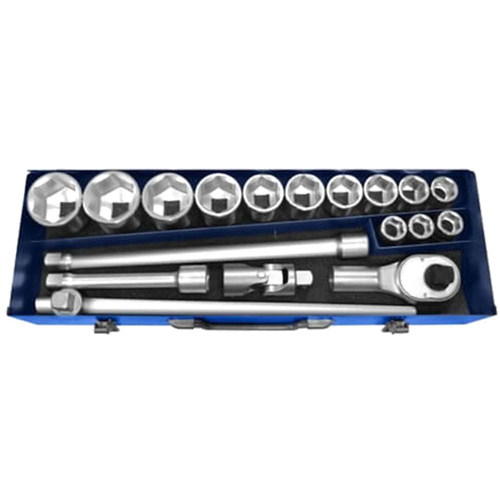 Image of Expert by Facom 20 Piece 3/4" Drive Hex Socket Set Metric 3/4"