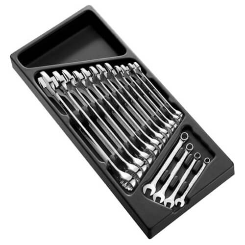 Image of Expert by Facom 16 Piece Combination Spanner Set in Module Tray