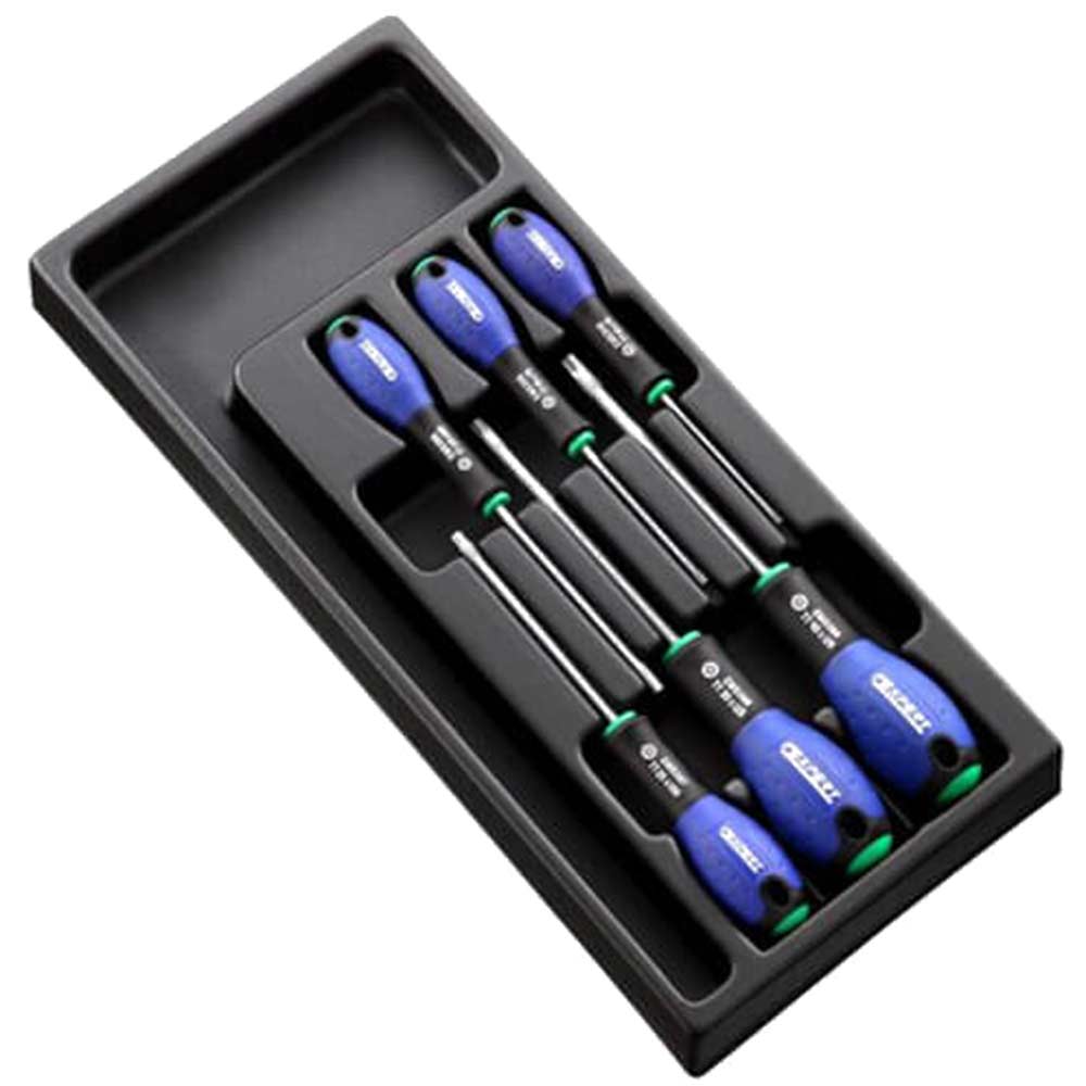 Image of Expert by Facom 6 Piece Security Torx Screwdriver Set in Module Tray