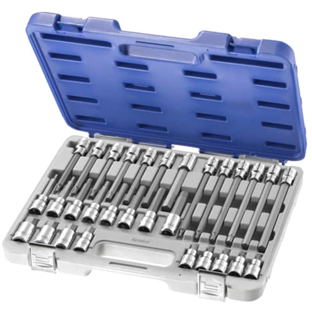 Expert by Facom 30 Piece 1/2" Drive Hex Socket Bit Set 1/2
