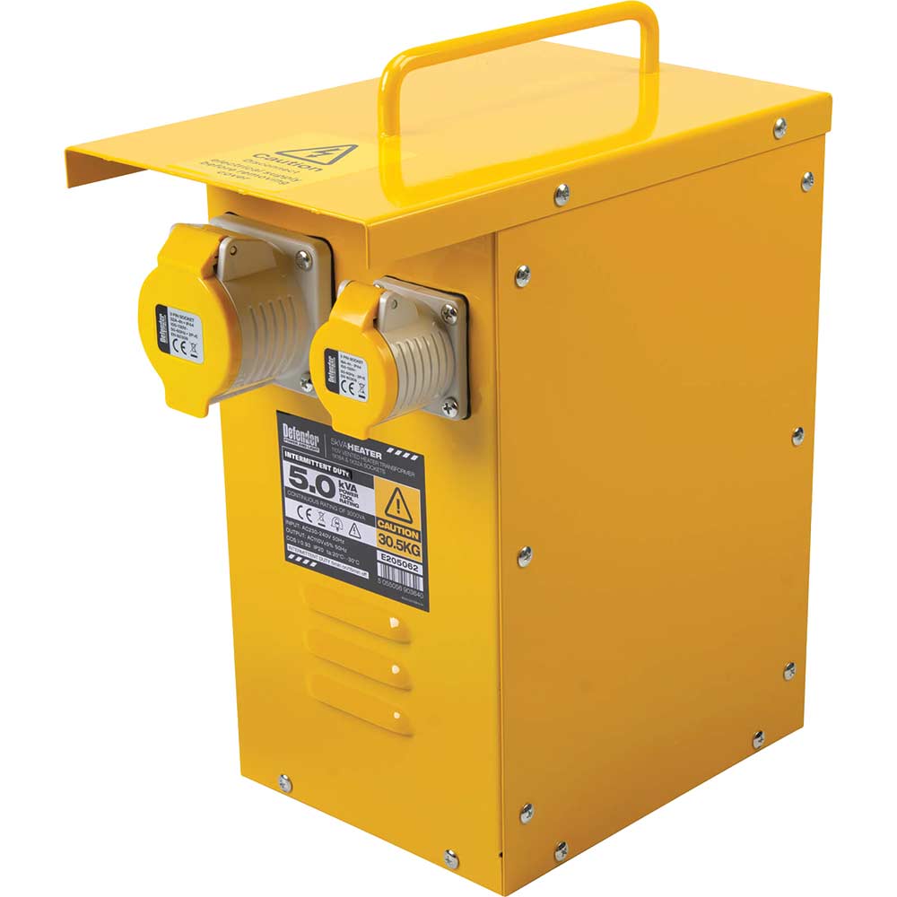 Defender Portable Heater Transformer 240v to 110v 3Kva 110v