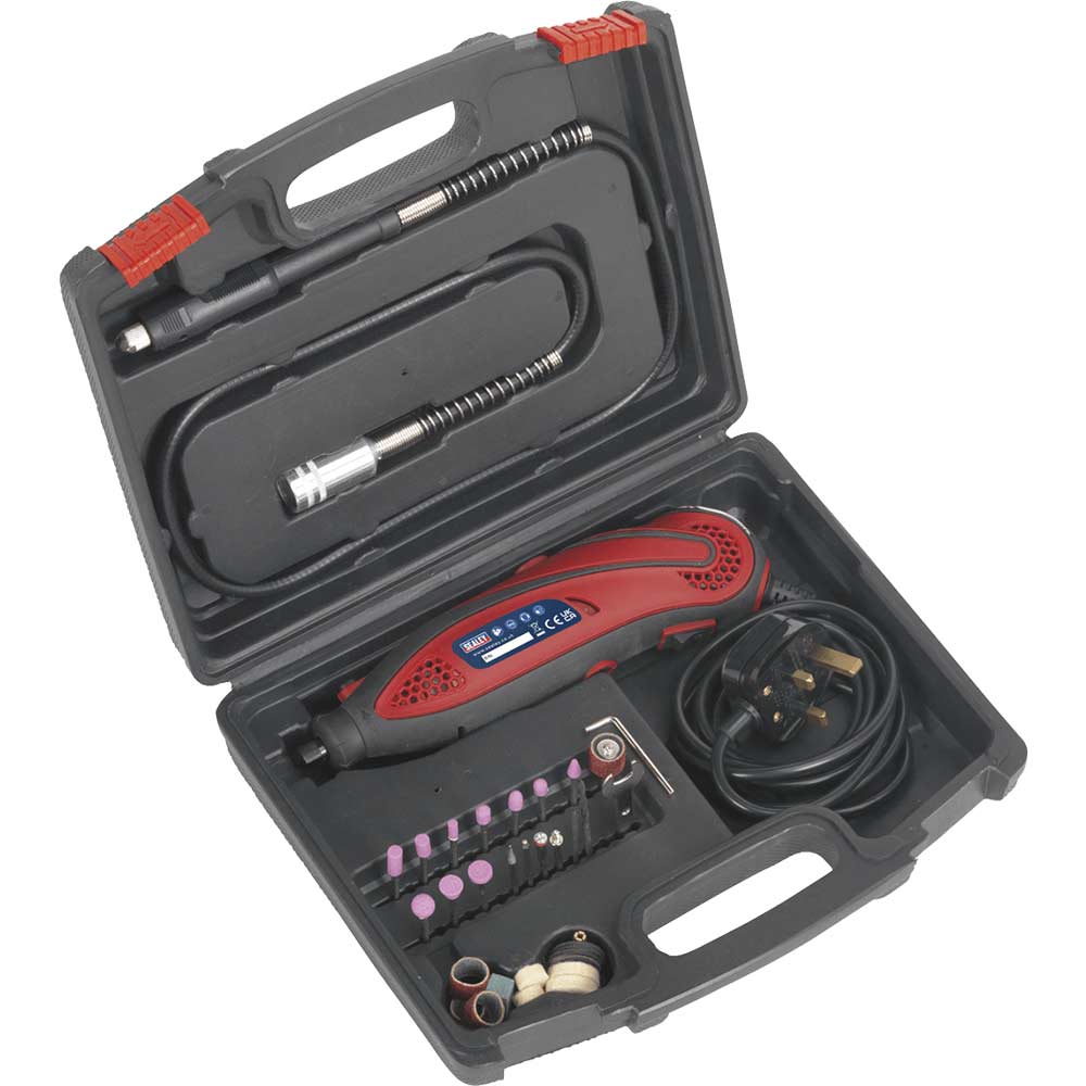 Sealey E540 Rotary Multi Tool and Engraver with Accessory Set 240v