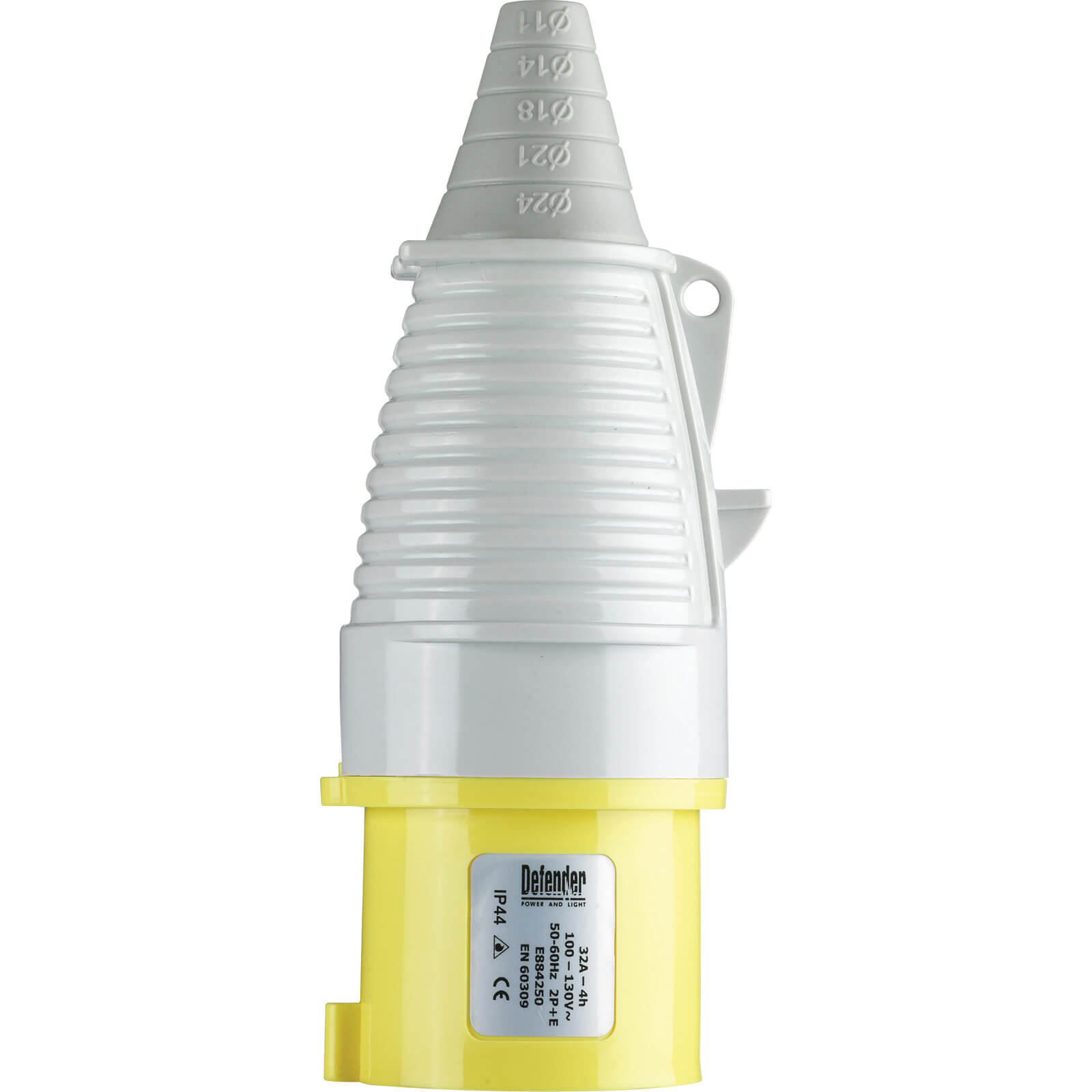 Image of Defender Yellow Plug 32 Amp 110V 110v