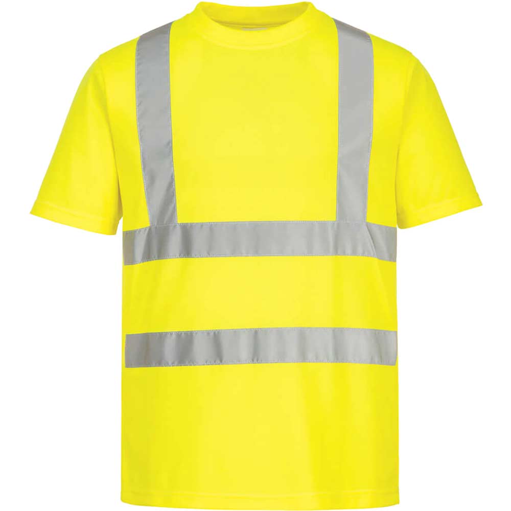 Portwest Eco Hi Vis T Shirts Multi Pack Yellow 2XL Pack of 6