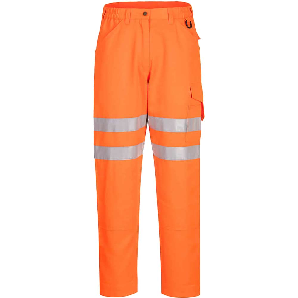 Portwest Eco Hi Vis Work Trousers Orange 41" 31
